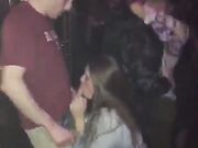 OMG girl starts sucking a guys dick she just met in club