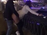 Russian couple doing risky public sexual intercourse while friend is filming