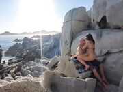 Remarkable sexual intercourse at the beach with stunning woman